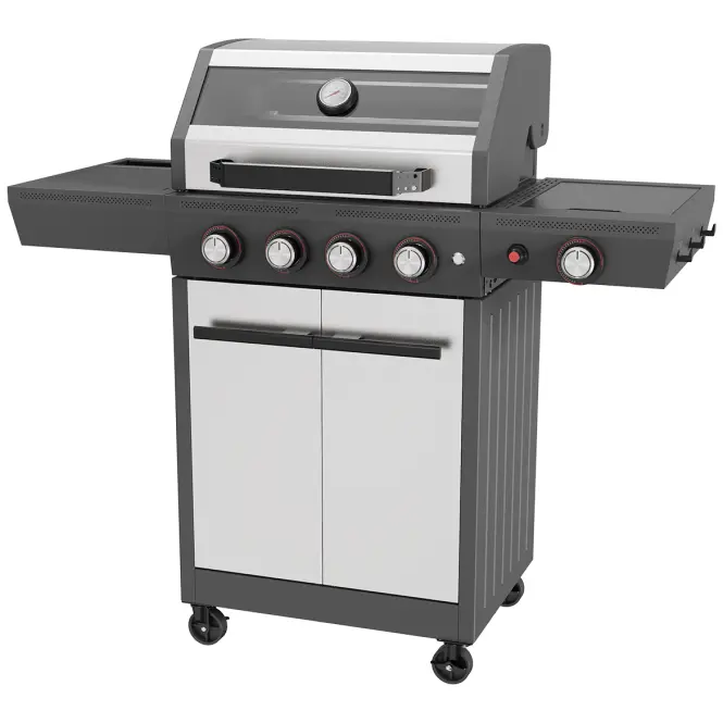 Plynový gril Mercado Luxe silver 4+1, 15KW