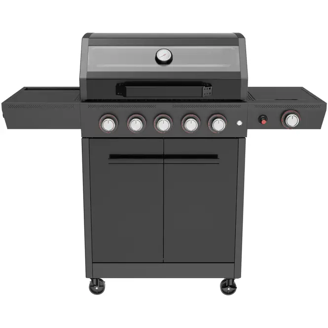 Plynový gril Mercado De Luxe black 5+1, 18kW