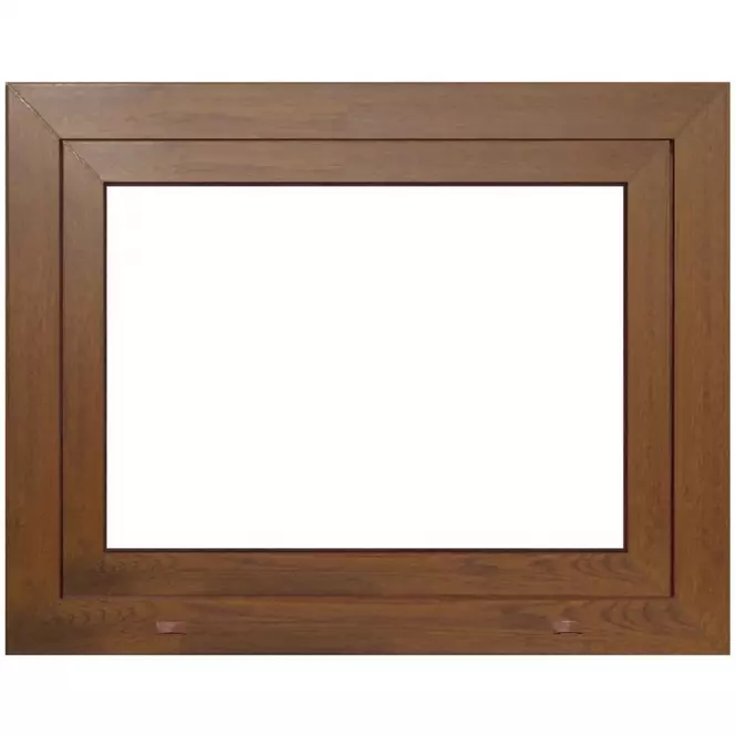 Okno pravé 90x60 bílá/zlatý dub,2