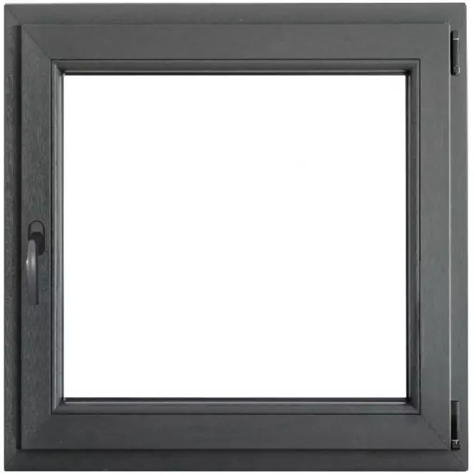 Okno pravé 90x90 antracit