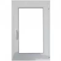Okno pravé 80x100 bílá/zlatý dub