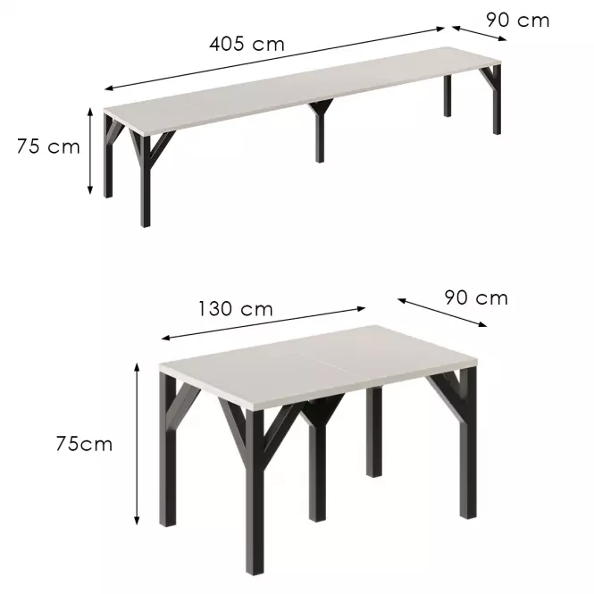 Stůl Dunaj 405 kašmír