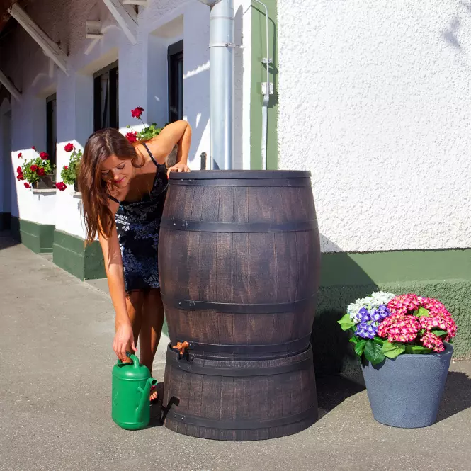 Podstavec pro zásobník na dešťovou vodu 140l - imitace dřeva,3