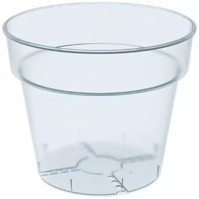 Květináč Planti12,4 cm transparentní