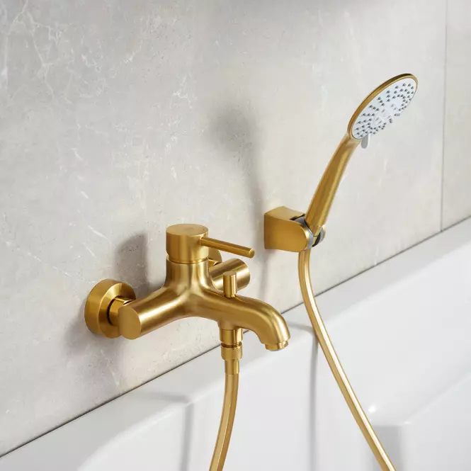 Sprchová hlavice bodová Moza Brushed Gold