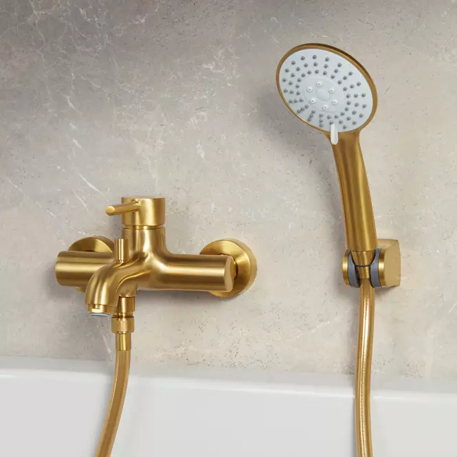 Sprchová hlavice bodová Moza Brushed Gold