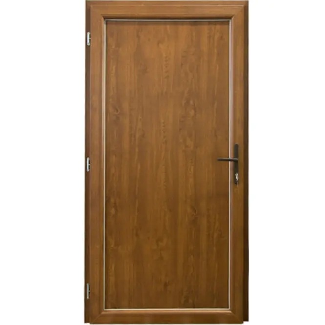 Vchodové dveře Larino Economy D18 80L 90x208x6 zlatý dub