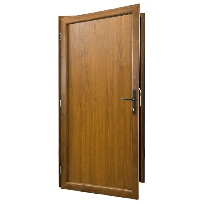 Vchodové dveře Larino Economy D18 80L 90x208x6 zlatý dub,2