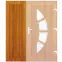 Světlík ke vchodovým dveřím zlatý dub 40x198 PVC panel,2