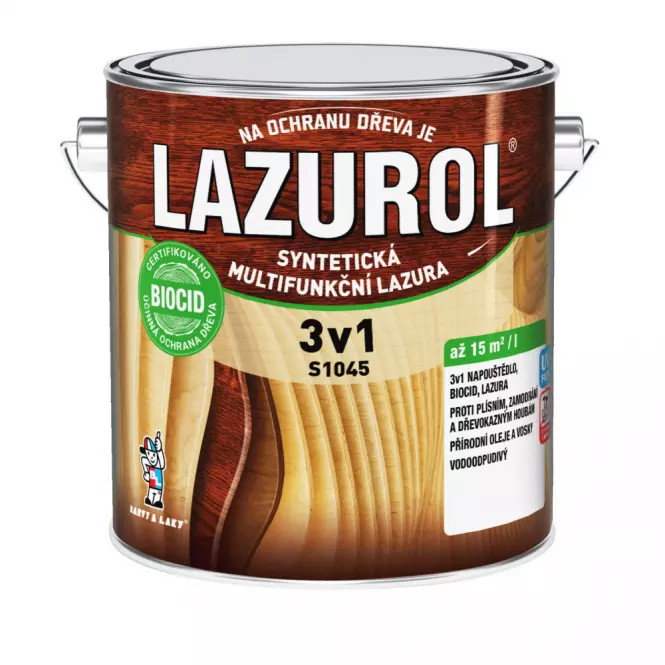 Lazurol 3V1 T020 kaštan  2,5l