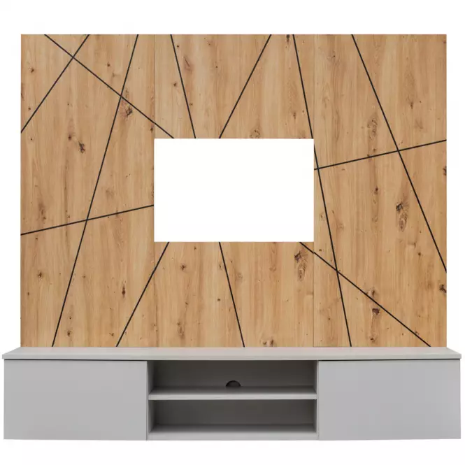 Obývací stěna XARI PGAS XR G2 perla gray/artisan