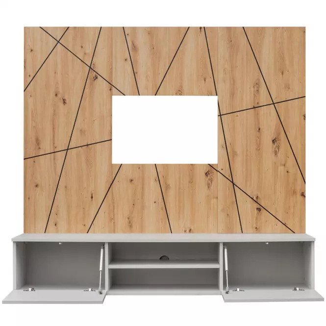 Obývací stěna XARI PGAS XR G2 perla gray/artisan