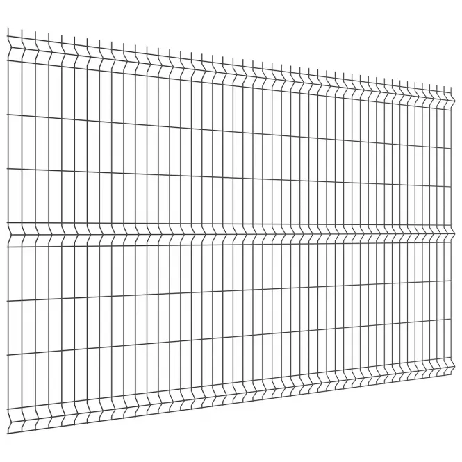 PLOTOVÝ PANEL 3D 1530X2500CM, DRÁT 3,1MM - ANTRACIT, RAL7016