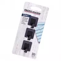 Háčky obdélník 3,7x3cm inox black 61349