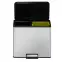 Odpadkový koš Eko Essential 15+15l inox mat 822830,2