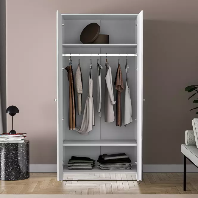 Skříň Glamour 08 bílá lesk