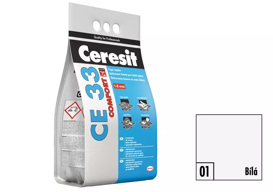 Baumax.cz: Cementová spárovací hmota ceresit CE33 BÍLÁ 2KG