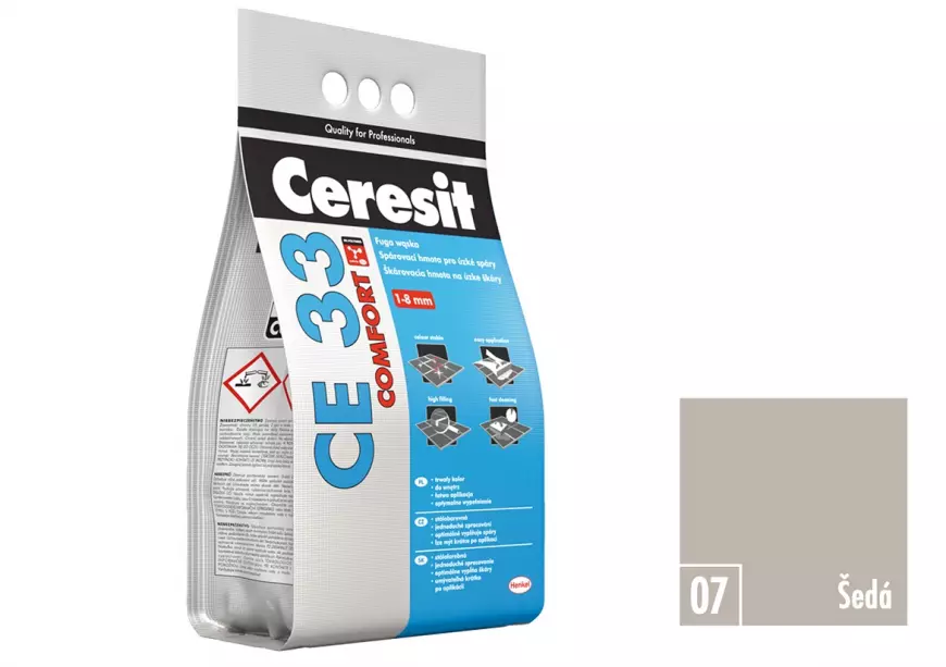 Baumax.cz: Cementová spárovací hmota ceresit CE33 ŠEDÁ 2KG