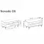 Tv stolek Novado 6NV 140 clay gray,3
