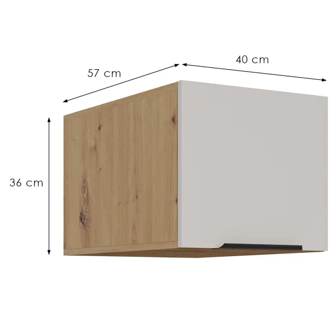 Kuchyňská skříňka Solea cashmere/artisan 40 NAGU-36 1F,2