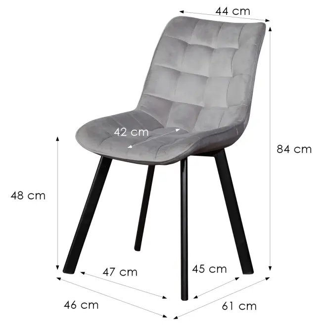 Židle W174 šedá
