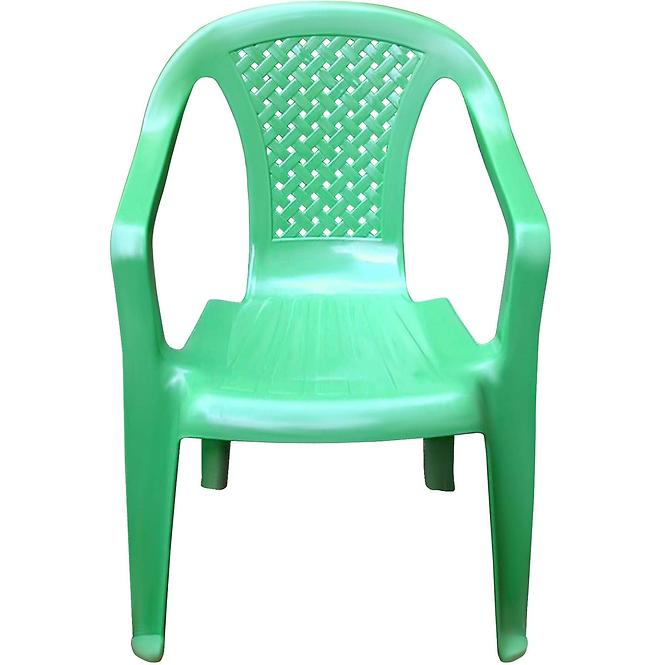 Dětská plastová židlička, zelená