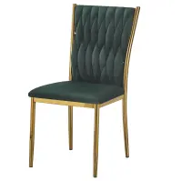 Židle Glamour 12510 zelená/zlatá