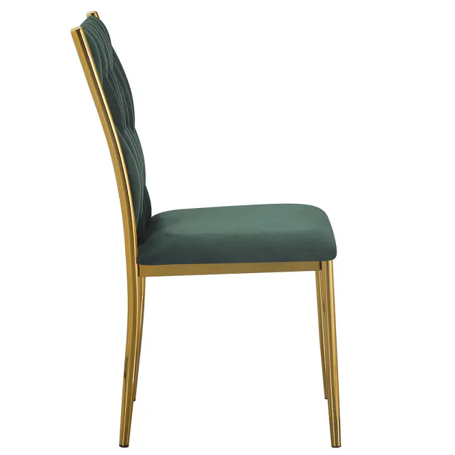 Židle Glamour 12510 zelená/zlatá