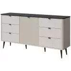 Komoda 160 Marly 9 1d6s kašmír/šedý kámen