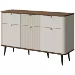 Komoda 130 Marly 10 3d3s ořech/kašmír