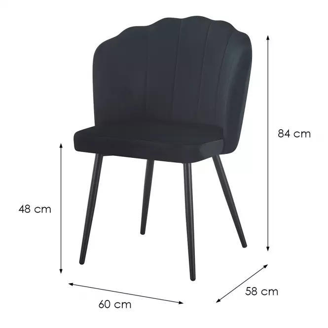 Židle Robin 12330 Černá