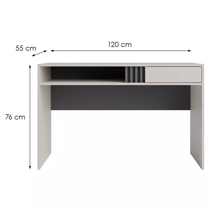 Psací stůl Allmo AL9 cashmere,2