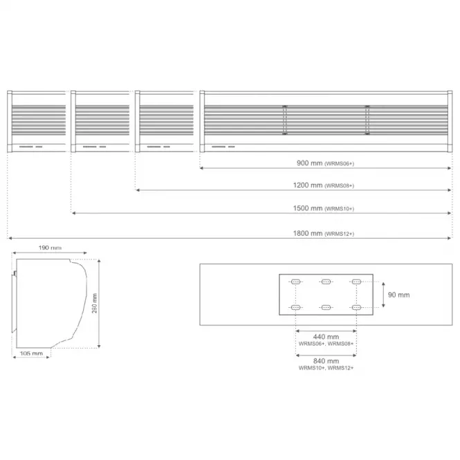 Vzduchová clona WRMS06+ 2–6 kW + dveřní čidlo,7