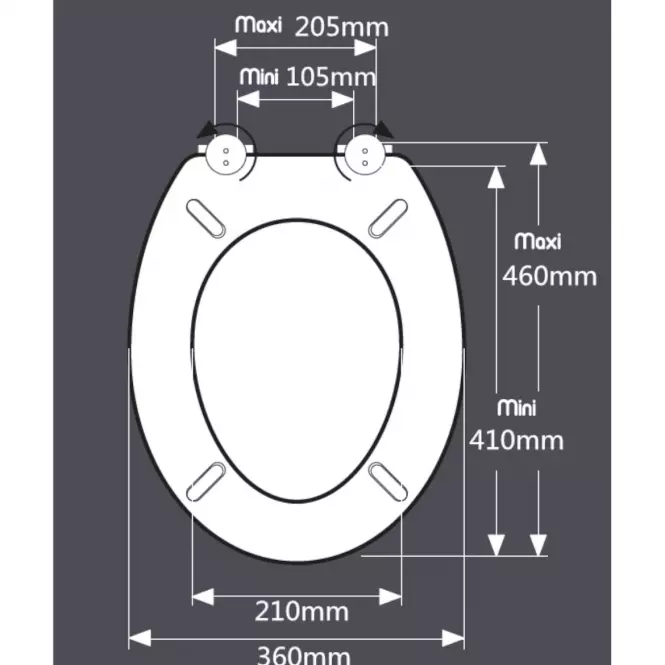 Wc sedátko mušle