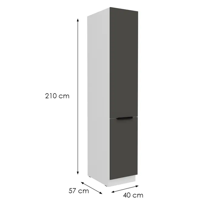 Kuchyňská skříňka Aria GR/WH Anti Fingerprint 40DK-210 2F