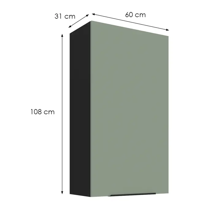 Kuchyňská skříňka Aria SA/BL Anti Fingerprint 60g-108 1f,2