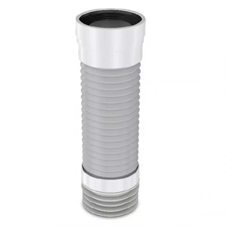Univerzální spojka WC L-410 mm s lístkovým těsněním, lepená