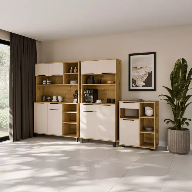 Vitrína Linda cashmere 120 (SOLEA)