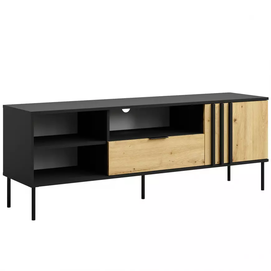 Tv stolek 1D1SZ Rimini 08 černá/artisan
