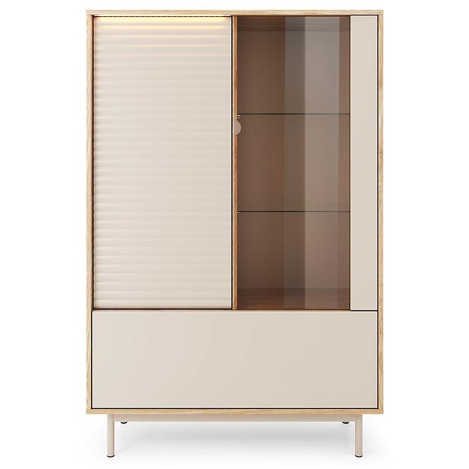 Vitrína Tila 2D1W TI1 cashmere/dub