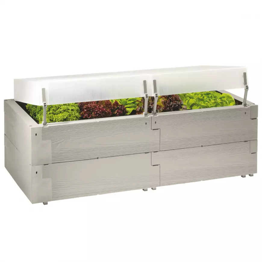 JUWEL Vyvýšený záhon Timber pěstovací sada 2v1 130 x 60 x 52 cm