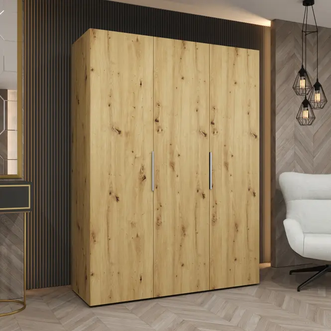 Šatní skříň Marbella I 150 artisan stříbrná