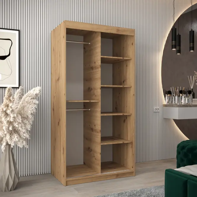 Šatní skříň Milo 100 artisan,5
