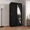 Šatní skříň Milo 100 černá,3