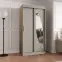 Šatní skříň Milo 100 kašmír,3