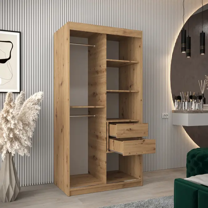 Šatní skříň Moka 100 artisan,4