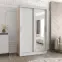 Šatní skříň Moka 120 bílá,3