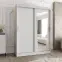 Šatní skříň Moka 150 bílá,3