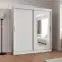 Šatní skříň Moka 180 bílá,3