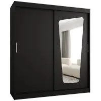 Šatní skříň Moka 180 černá